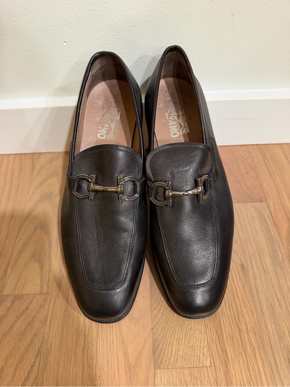 Salvatore Ferragamo Dark Brown Leather Bit Loafers